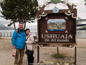 Ken and Karen at Ushuaia Argentina 